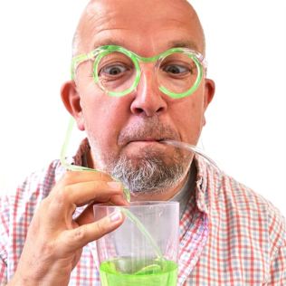 Glow in the Dark Drinking Straw Glasses Product Image