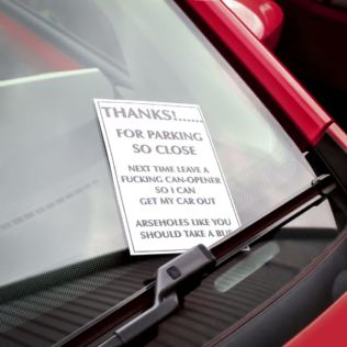 Funny Parking Notes Product Image