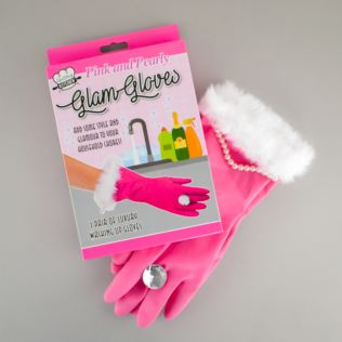 Pink & Pearly Washing Up Gloves Product Image