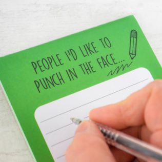 People I'd Like To Punch Memo Pad Product Image