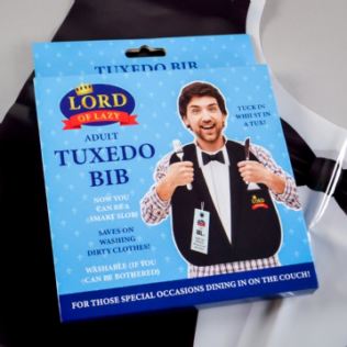 Lord Of Lazy Tuxedo Bib Product Image