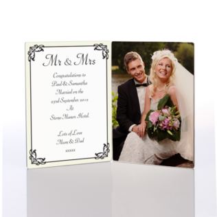 Mr and Mrs Photo Message Plaque Product Image