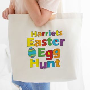 Personalised Easter Egg Hunt Tote Bag Product Image