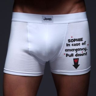 In Case of Emergency Personalised Boxer Shorts Product Image