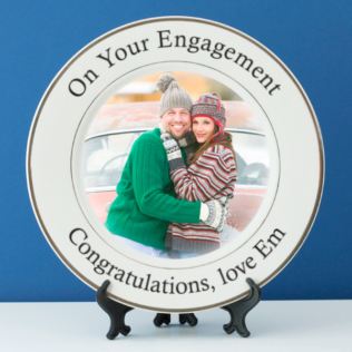 Personalised Engagement Photo Plate Product Image