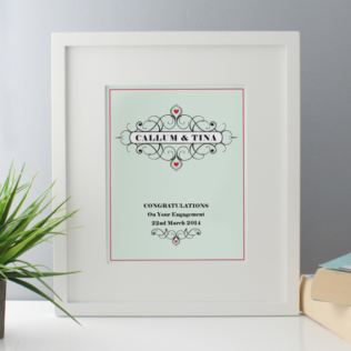 Personalised Engagement Framed Print Product Image