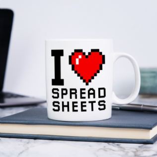 I Love Spreadsheets Mug Product Image