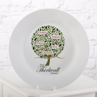 Personalised Family Tree Plate Product Image