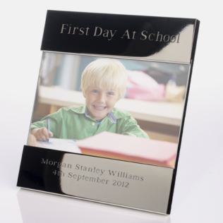 Engraved First Day At School Photo Frame Product Image