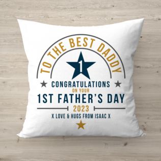 Personalised First Father's Day Cushion Product Image