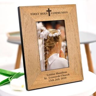 Personalised First Holy Communion Wooden Frame Product Image