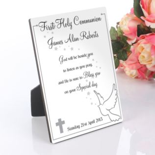 First Holy Communion Personalised Message Plaque Product Image