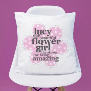 Personalised Flower Girl Cushion Product Image