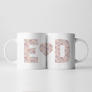 Personalised Couples Letter Mug Product Image