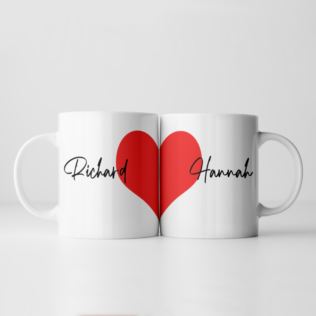Personalised Love Heart Mug Product Image
