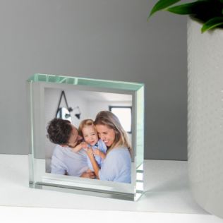 Personalised Keepsake Photo Glass Block Product Image