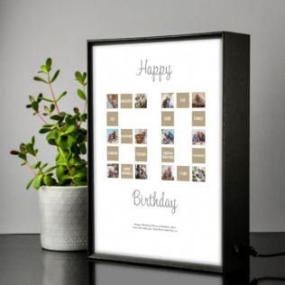 Personalised 60th Special Birthday Light Box Product Image