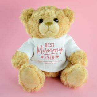 Personalised Best Mum Ever Teddy Bear Product Image