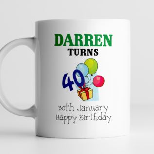 Happy Birthday Personalised Mug Product Image