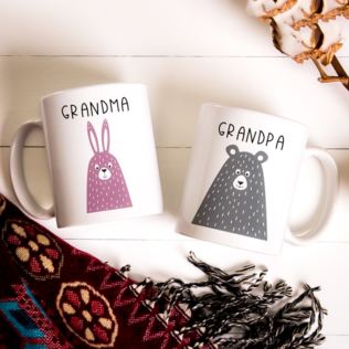 Personalised Pair Of Grandparents Mugs Product Image