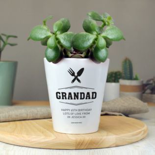 Grandad Personalised Plant Pot Product Image