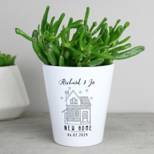 Personalised New Home Plant Pot Product Image