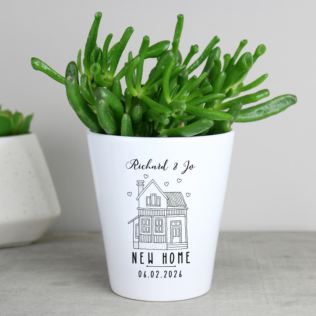 Personalised New Home Plant Pot Product Image
