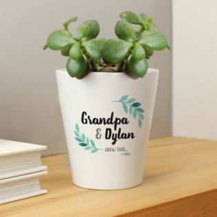 Grandpa & Me Grew This Personalised Plant Pot Product Image
