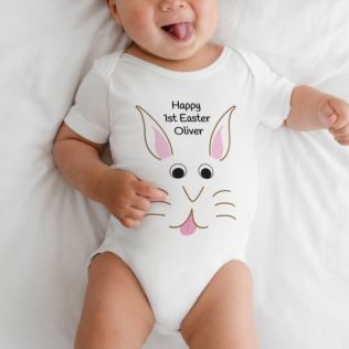 Easter Bunny Personalised Baby Grow Product Image