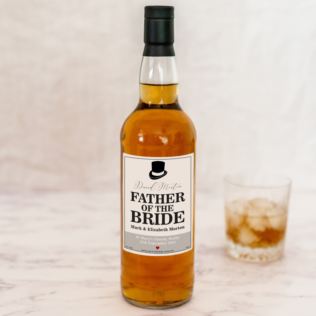 Personalised Father Of The Bride Single Malt Whisky Product Image