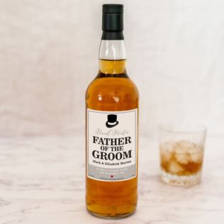 Personalised Father Of The Groom Single Malt Whisky Product Image