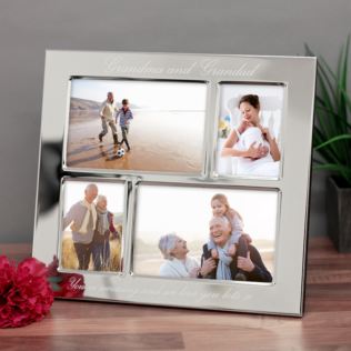 Personalised Grandparents Engraved Collage Photo Frame Product Image