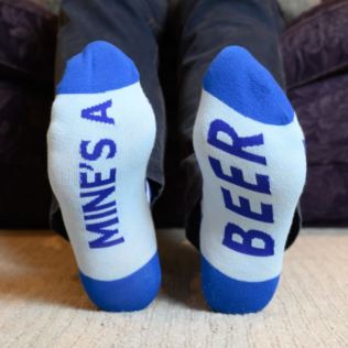 Mine's a Beer Sole Socks Product Image