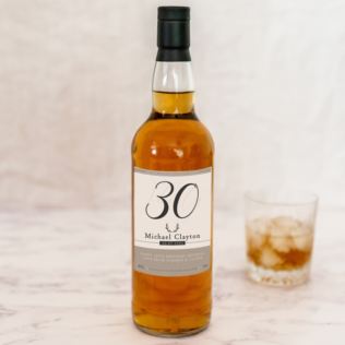 Personalised 30th Birthday Single Malt Whisky Product Image