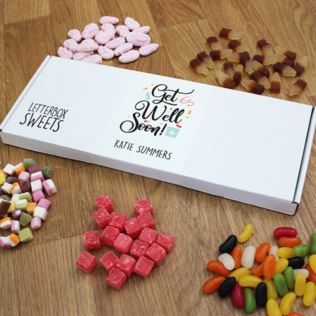 Personalised Get Well Soon - Letterbox Sweets Product Image