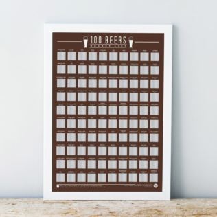 100 Beers Scratch Off Bucket List Poster Product Image