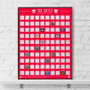 100 Dates Scratch Off Bucket List Poster Product Image