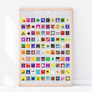 100 Gins Scratch Off Bucket List Poster Product Image