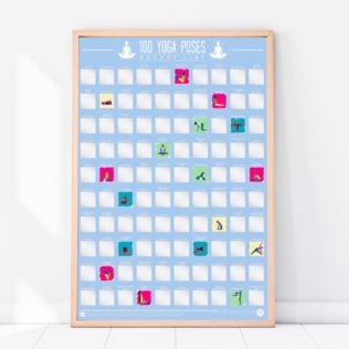 100 Yoga Poses Scratch Off Bucket List Poster Product Image