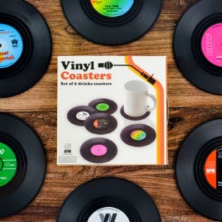 Retro Vinyl Set of Drinks Coasters Product Image