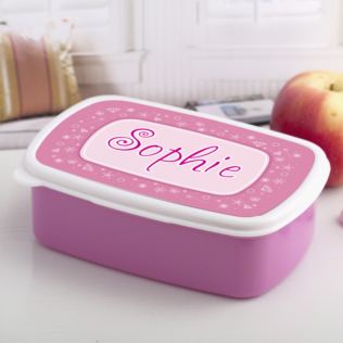 Personalised Girls Name Lunch Box Product Image