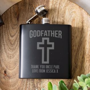 Personalised Godfather Hip Flask Product Image