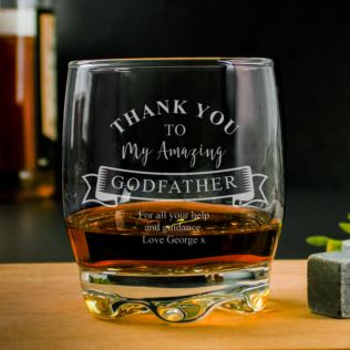 Personalised Godfather Whisky Glass Product Image