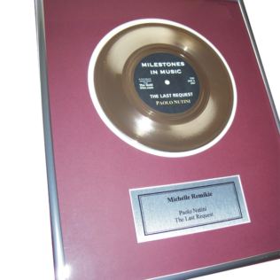 Personalised Gold Disc - First Anniversary Edition Product Image
