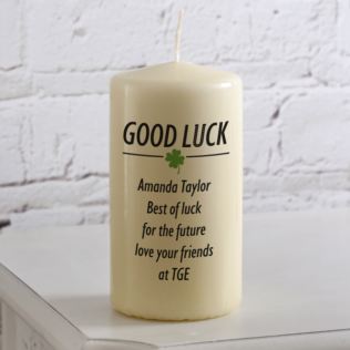 Personalised Good Luck Candle Product Image