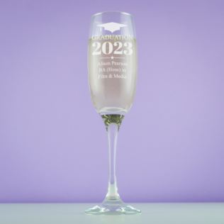 Personalised Graduation Prosecco Glass Product Image