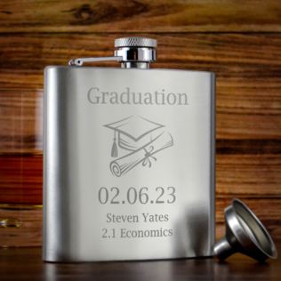 Personalised Graduation Hip Flask Product Image