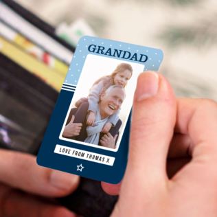 Personalised Grandad Photo Upload Wallet Card Product Image