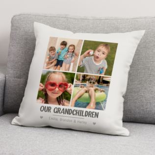 Personalised Grandchildren Multi Photo Cushion Product Image