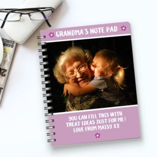 Personalised Photo Upload Notebook For Grandma Product Image